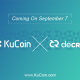 Decred (DCR) Is Now Part Of KuCoin's Potential Tokens