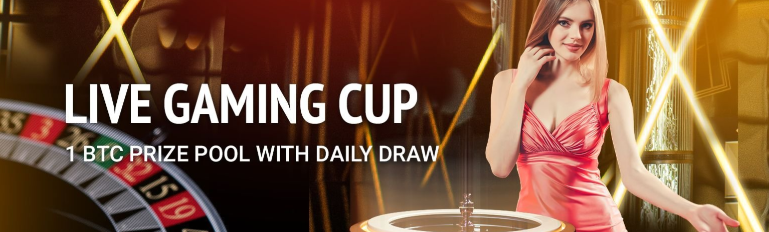 Win a share of 1BTC daily with the 1xBit Evolution Live Gaming Cup!