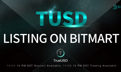 BitMart lists decentralized stablecoin TrueUSD [TUSD]