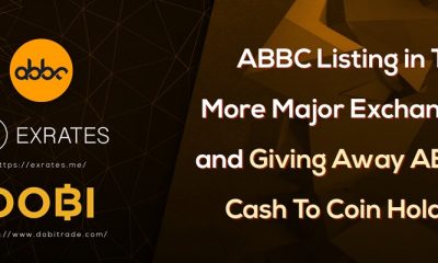 ABBC listed in two more major exchanges - giving away ABBC Cash to coin holders