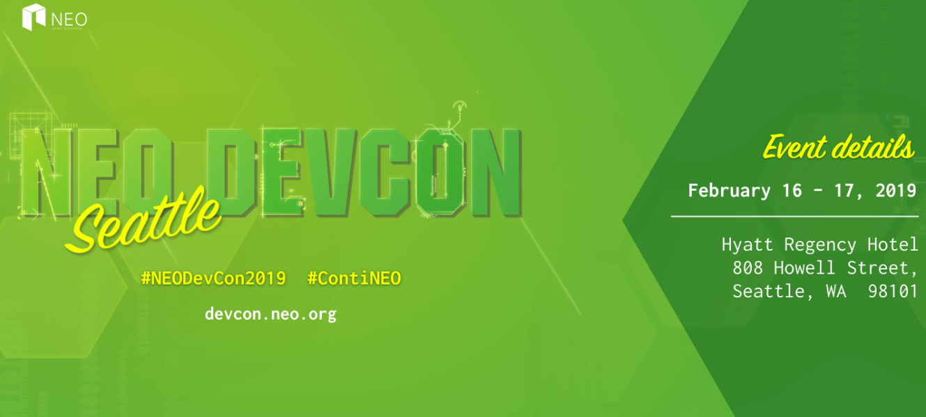 NEO set to attract exciting new developers with Devcon in America’s fastest growing tech hub Seattle