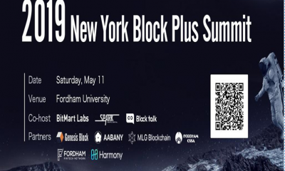 BitMart Labs will co-host 2019 Block Plus Summit Series 2 during New York City blockchain week