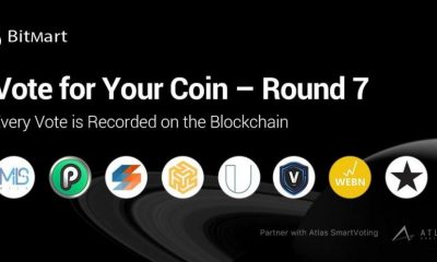 BitMart “Vote for Your Coin - Round 7” Vote on the Blockchain with Your First Vote Free!