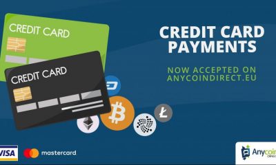 Anycoin Direct now accepts credit card payments on their platform