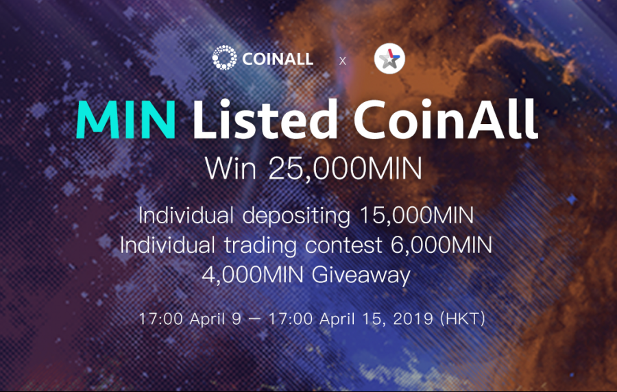 CoinAll lists MINDOL [MIN]and offers a 25,000 MIN Giveaway