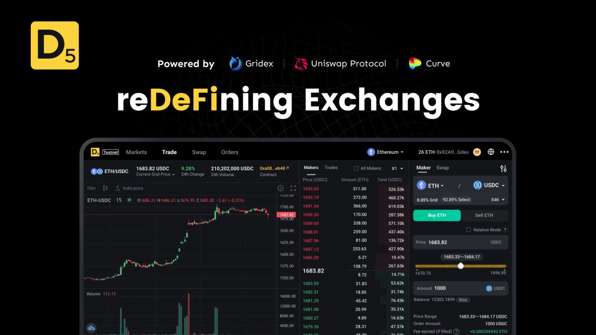 Introducing D5 Exchange: A revolutionary on-chain order book DEX built on Ethereum