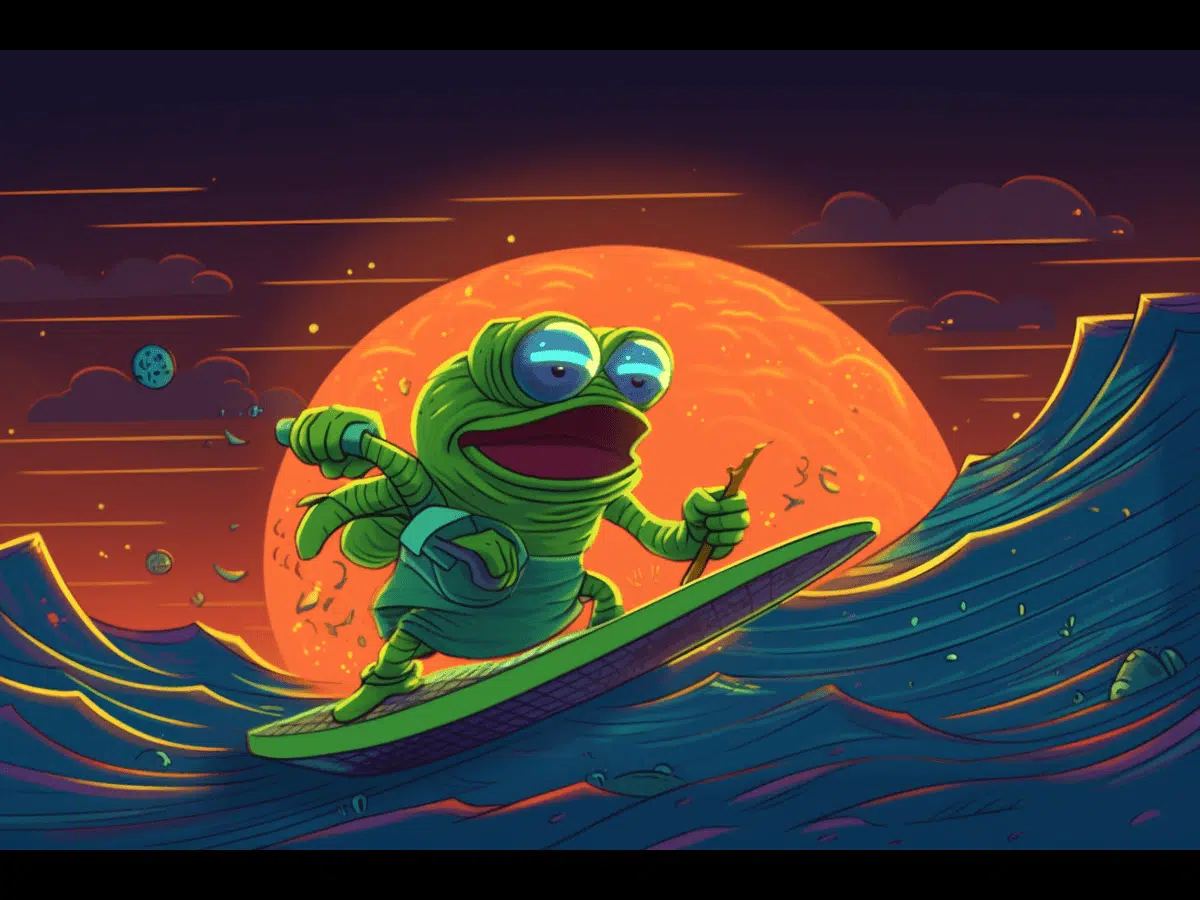 Riding the Bitcoin ETF wave: Pepe's thrilling 5% surge and volume surge