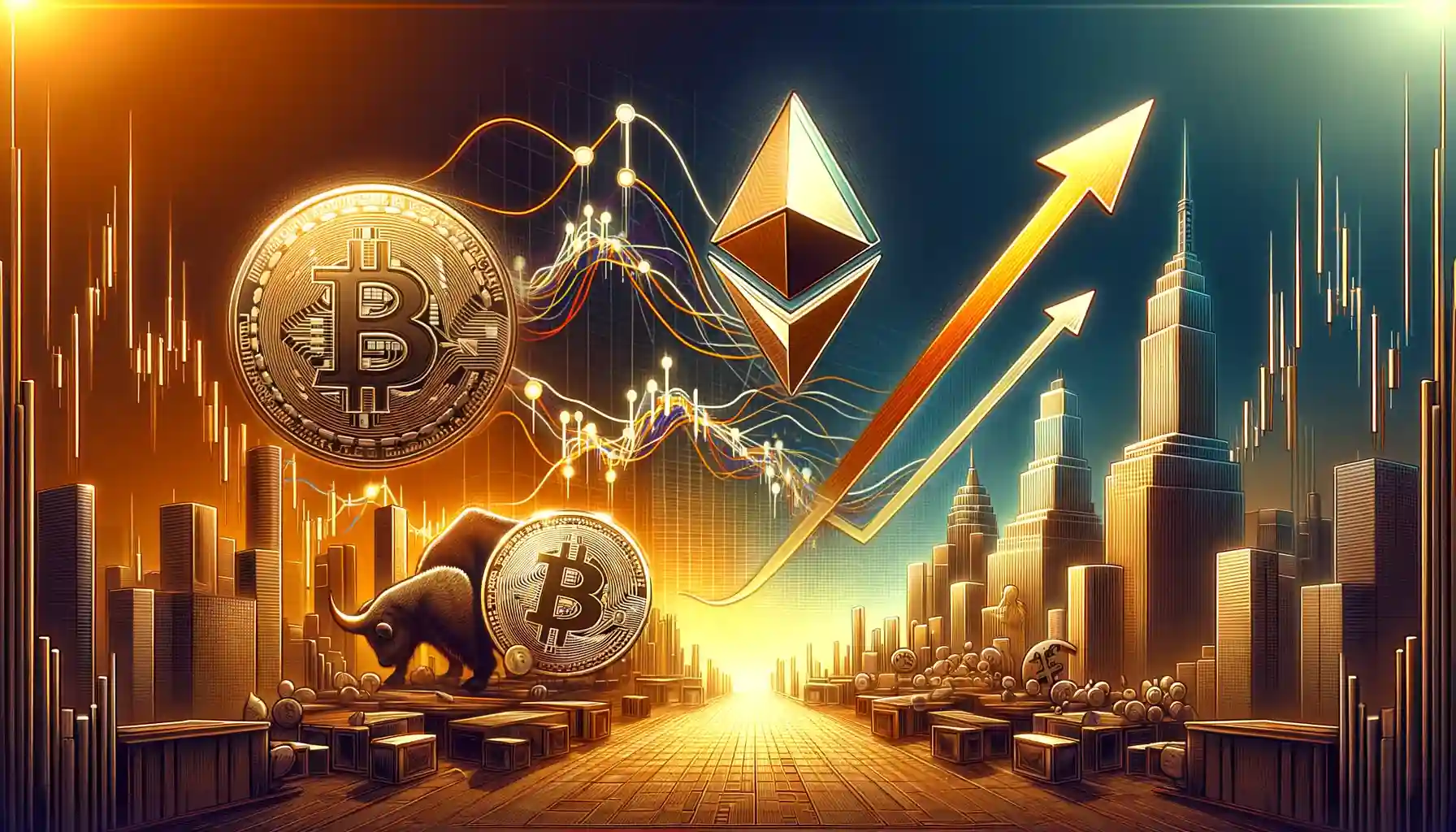 Here's what's going on with Bitcoin, Ethereum, and the S&P 500