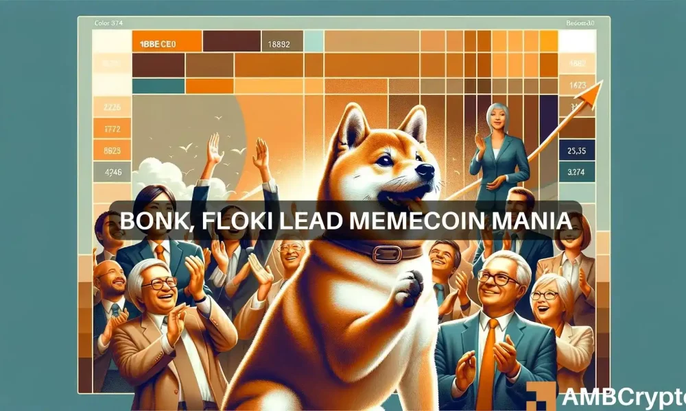 BONK surges 40%, FLOKI up 20% – Memecoin mania returns?