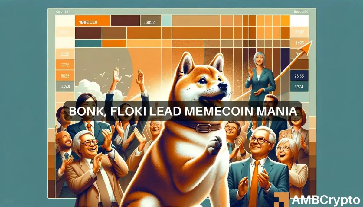 BONK surges 40%, FLOKI up 20% - Memecoin mania returns?