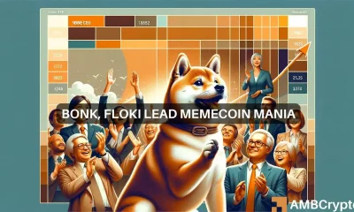 BONK surges 40%, FLOKI up 20% - Memecoin mania returns?