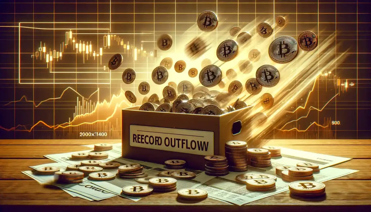Bitcoin spot ETF records record outflow 