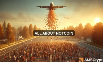 Notcoin's anticipated airdrop impact on Toncoin: 27% rise in 7 days