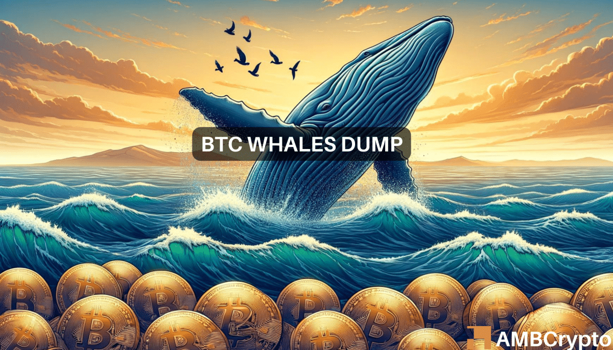 The big Bitcoin sell-off? Whales abandon ship as BTC halts at $62K