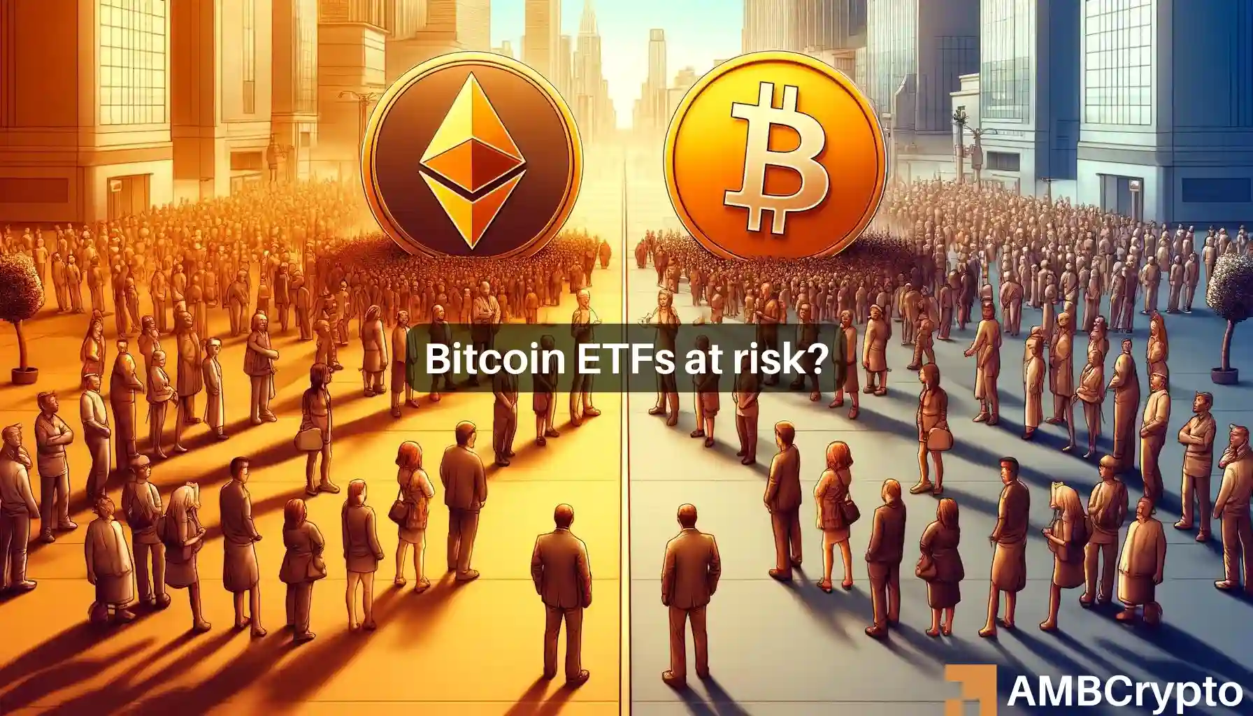 Bitcoin ETFs at risk amidst ETH ETF approval?
