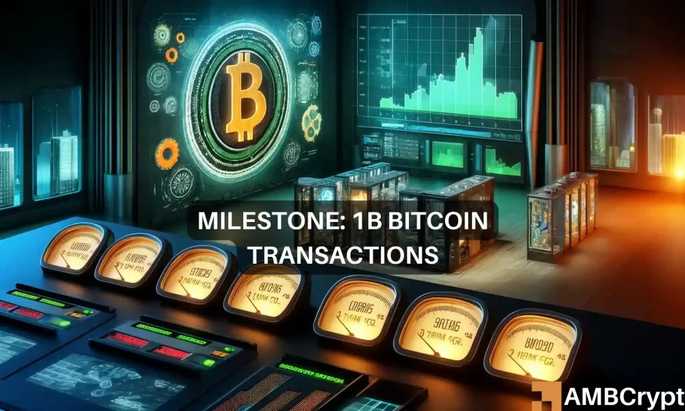 Zal Bitcoin's transactierecord van 1 miljard BTC het de boost geven die het nodig heeft?
