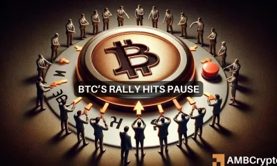 Bitcoin's bull rally halts