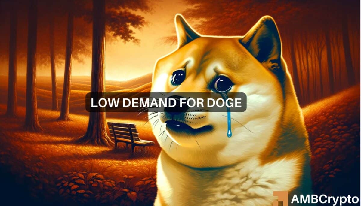 Dogecoin's demand falls 18% in 7 days as DOGE declines 1% - Why?