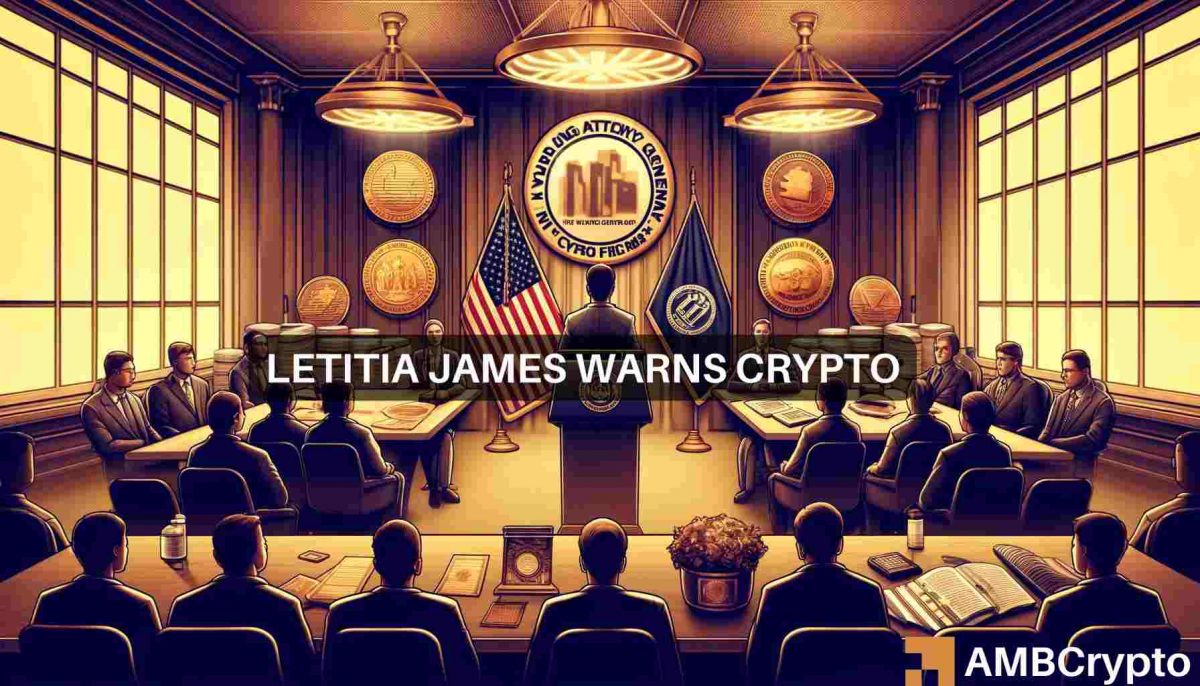 Letitia James warns crypto firms: ‘Play by same rules’ or…