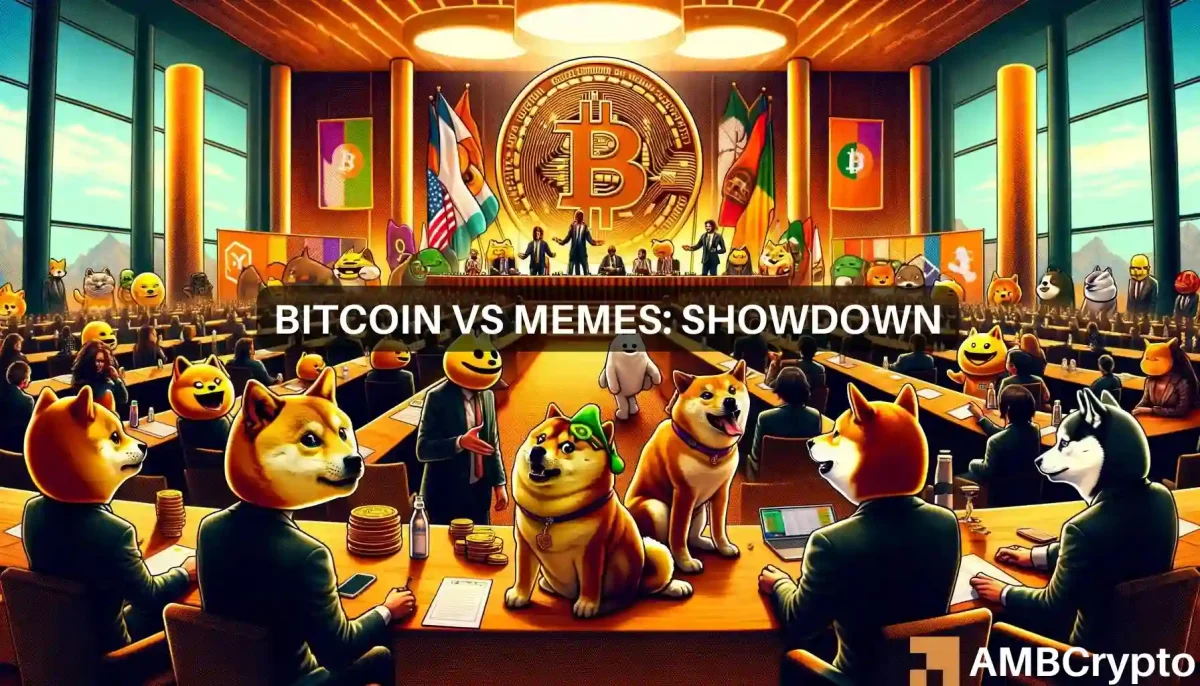 Will the Bitcoin rally be hurt by the surge in meme coin popularity?