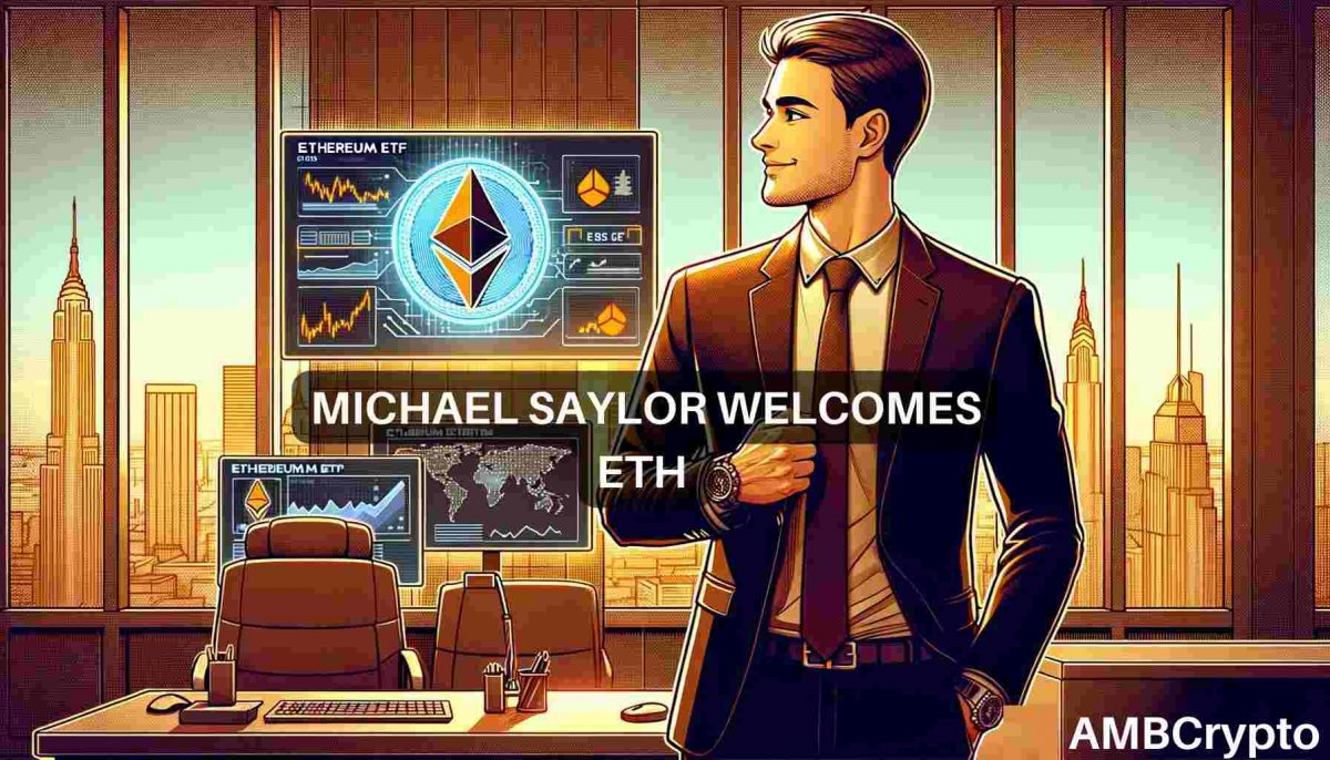 Michael SaylorMichael Saylor: Ethereum ETFs 'may be better for Bitcoin,' here's why