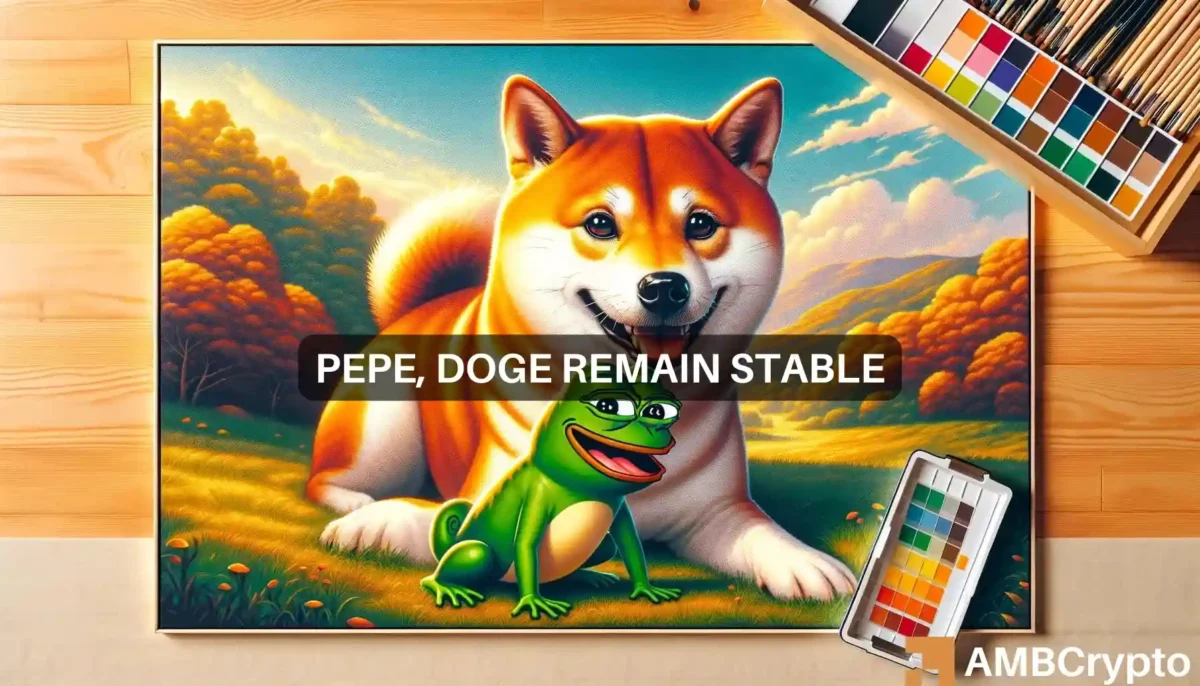 PEPE, Dogecoin remain stable