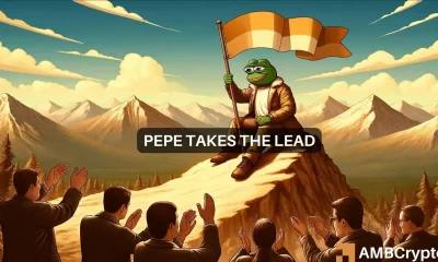 PEPE surges by nearly 10%