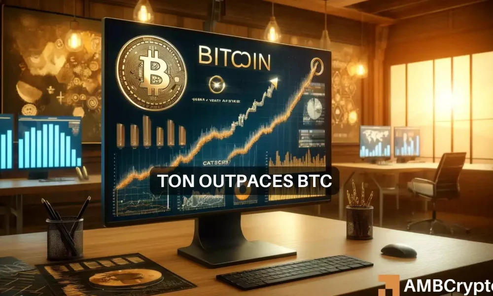 Toncoin beats Bitcoin with stunning 160% gain, but there’s a catch