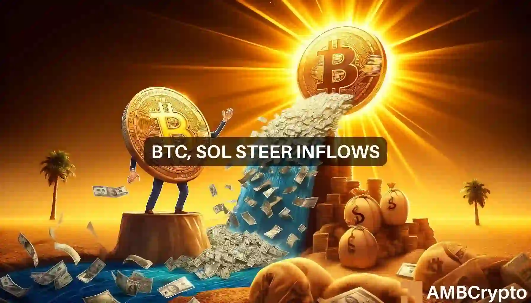 Bitcoin, Solana lead the way as crypto inflows rise after 5 weeks