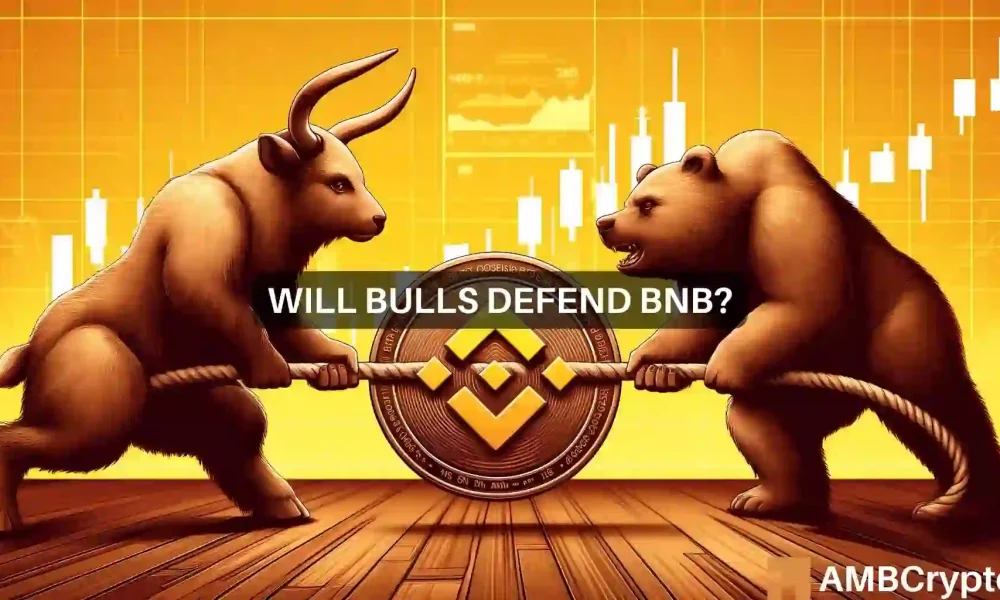 BNB wishes to cross $600, but why the altcoin can drop to $550 instead