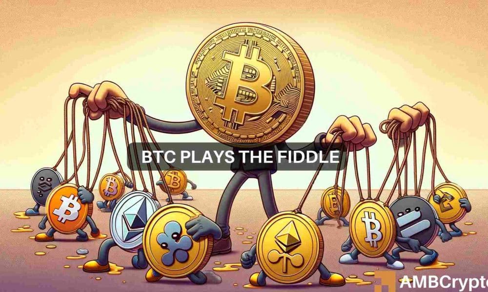 Will Bitcoin’s 10% tumble in 7 days pull these altcoins down 30% as well?