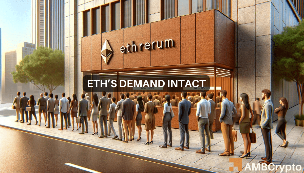 ETH demand remains intact