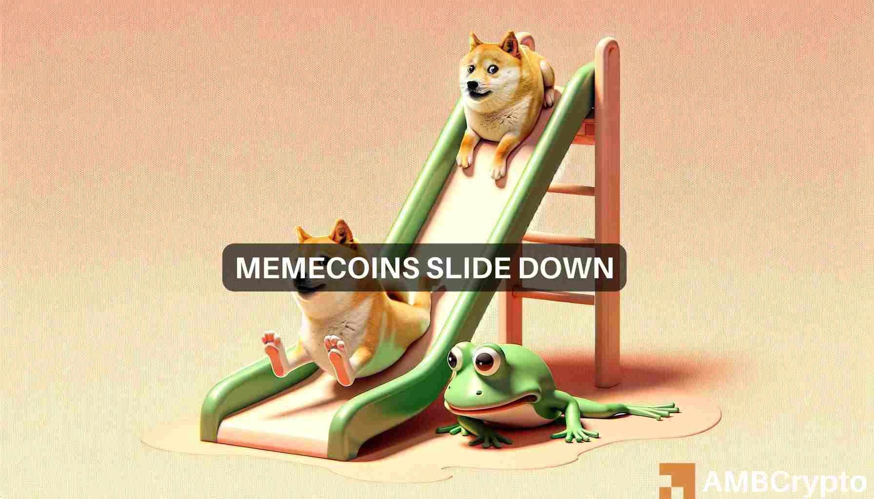 Memecoins plunge as Bitcoin crosses $64K: How are DOGE, PEPE, SHIB faring?