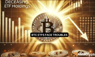 Bitcoin ETF holdings dip: What does it mean for BTC's future?