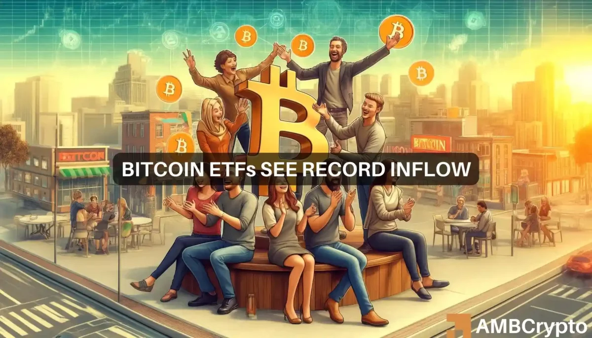 Bitcoin ETFs see record inflow