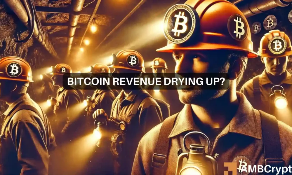 Die Einnahmen der Bitcoin-Miner wurden durch dieses besorgniserregende Zeichen stark beeinträchtigt