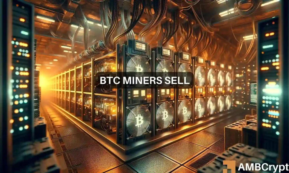 Bitcoin miners sell BTC worth M – Price to fall below k now?