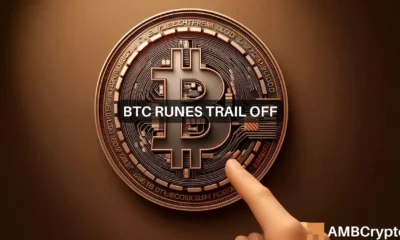 Bitcoin runes transactions' impact on Bitcoin network fees wanes