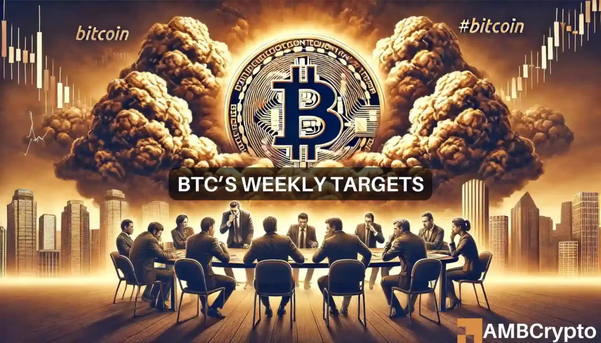 Bitcoin's weekly targets