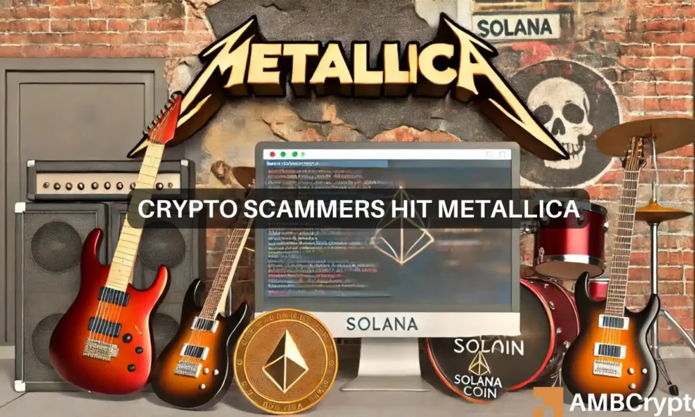 Metallica falls victim to crypto scam, X account hacked