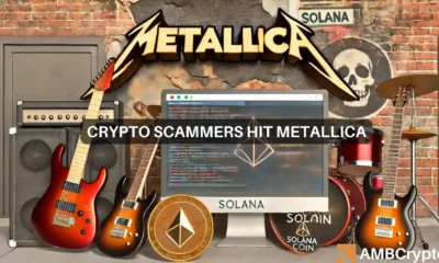 Crypto scammers hit Metallica