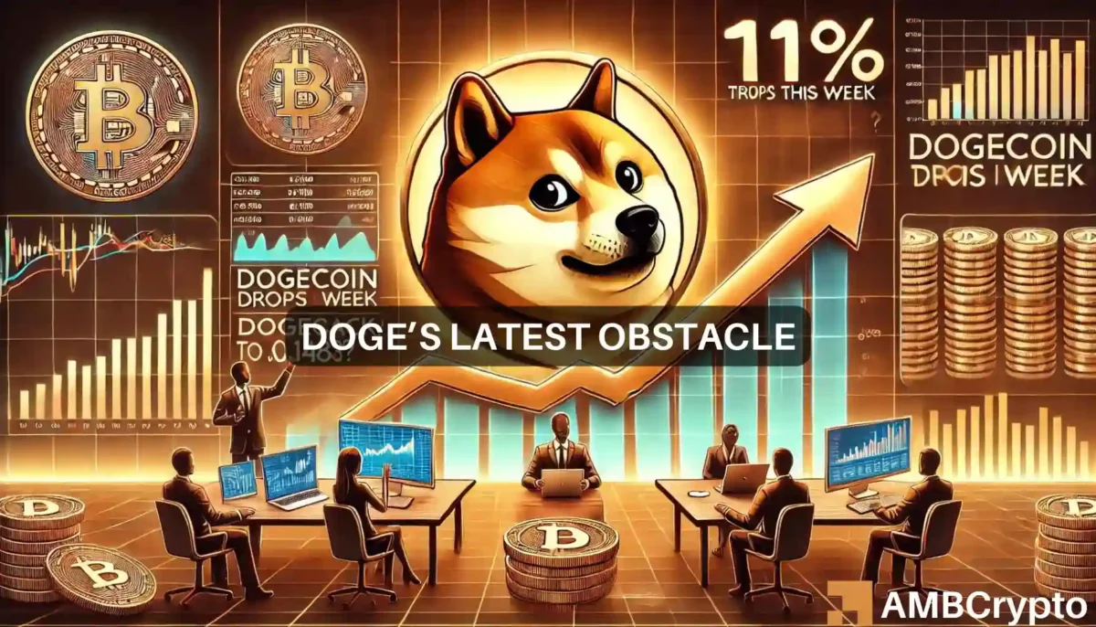 Dogecoin drops 11% this week: Can DOGE rebound to $0.127 or higher?
