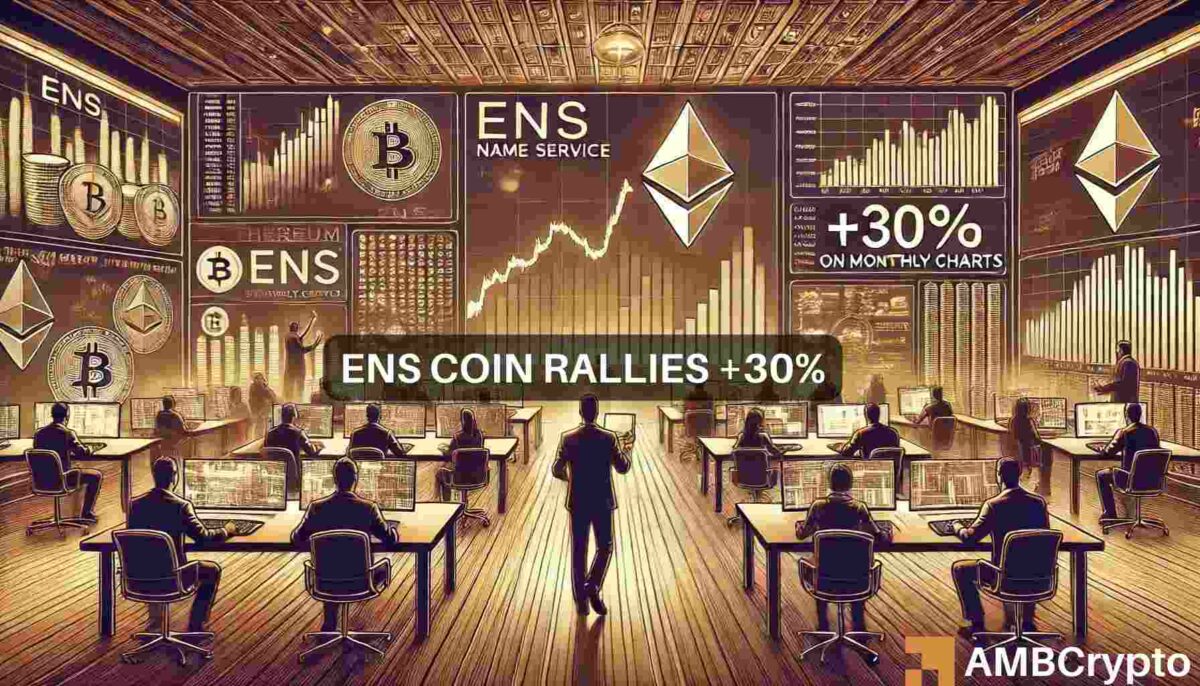 ENS Coin is a surprising top monthly gainer - Will the rise continue?