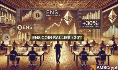 ENS Coin is a surprising top monthly gainer - Will the rise continue?
