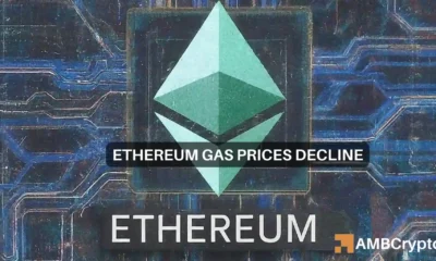 New lows for Ethereum gas usage as ETH tumbles below $3400: What now?