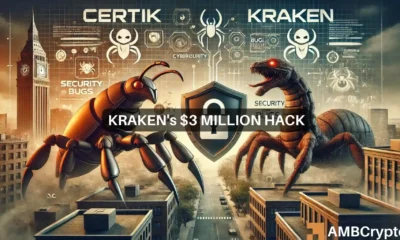 Kraken exchange's $3 million theft leaves CertiK feeling 'threatened' - Why?