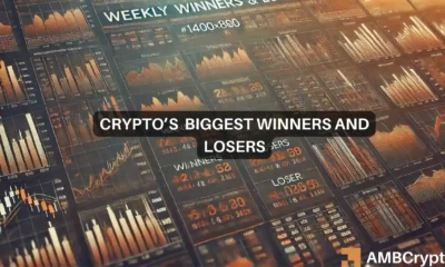 Crypto market's weekly winners and losers – MOG, KAS, PENDLE, WLD