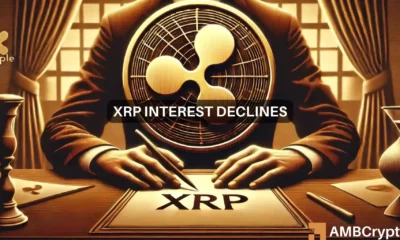 Interest in XRP wanes as price struggles continue