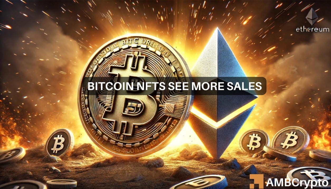 NFT sales: Bitcoin's $43M vs. Ethereum's $40M and that means...