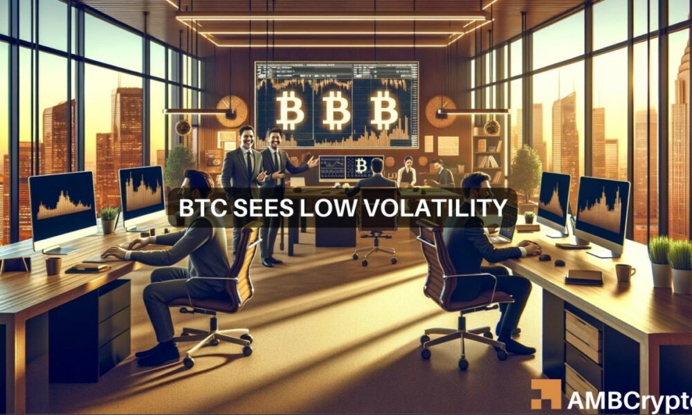 Bitcoin’s low volatility will have THIS effect on BTC prices